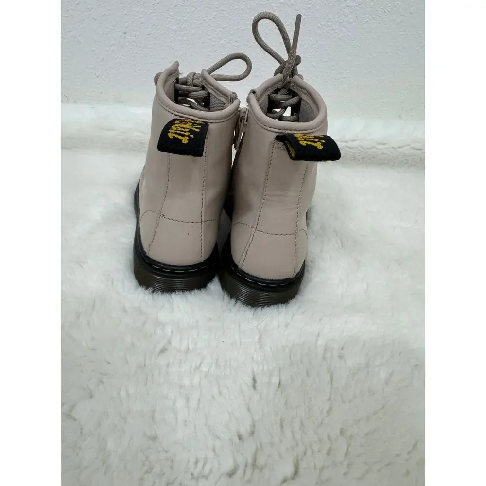 Dr. Martens 1460 Kids Size 11 Taupe Leather Combat Boots